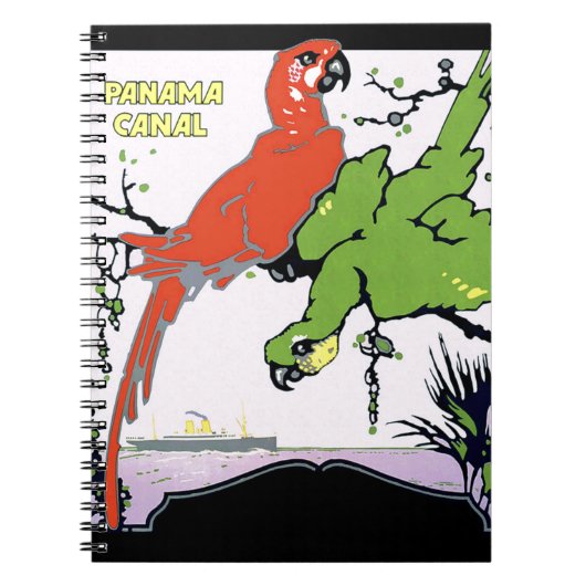 ヴィンテージパナマ運河トラベル ノートブック (正面)