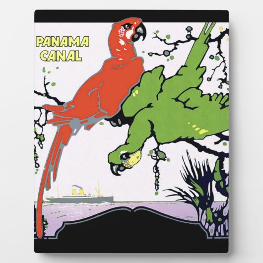 ヴィンテージパナマ運河トラベル フォトプラーク (正面)