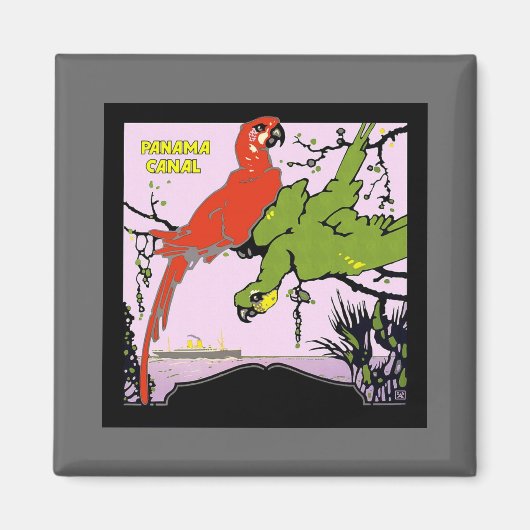 ヴィンテージパナマ運河 マグネット (正面)