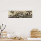 ヴィンテージパノラマWレイクショアDr – ケリーズ島 ポスター (キッチン)