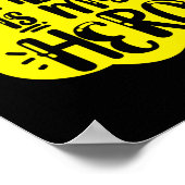 ヴィンテージパパがヒーロー ポスター (角)