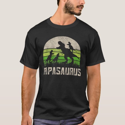 ヴィンテージパパサウルス Tシャツ (正面)