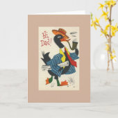 ヴィンテージパパ父のデイカード カード (黄色い花)