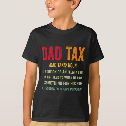 ヴィンテージパパ税定義アパレル引用文 父の Tシャツ (正面)