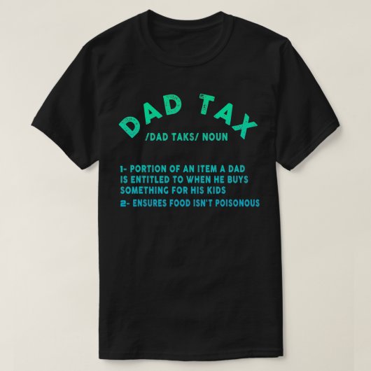 ヴィンテージパパ税定義メンズおもしろいファーザー日 Tシャツ (デザイン正面)