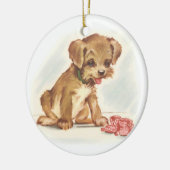 ヴィンテージパピーは新生児靴 セラミックオーナメント (左)