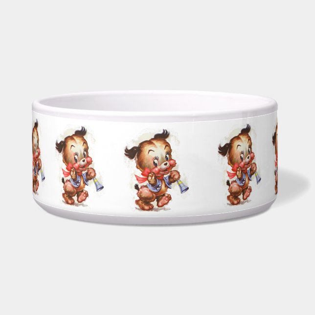 ヴィンテージパピーアートパピーとホルン ボウル (左)