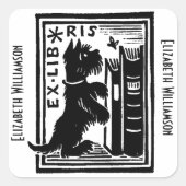 ヴィンテージパピードグエックスリバイス蔵書票モノグラム スクエアシール (正面)