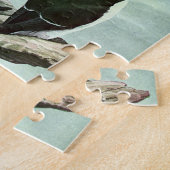 ヴィンテージパフィンと水中競技バード ジグソーパズル (側面)