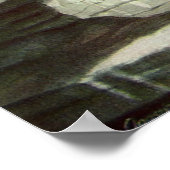 ヴィンテージパフィンと水中競技バード ポスター (角)