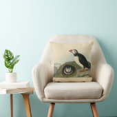 ヴィンテージパフィンイラストレーション クッション (椅子)