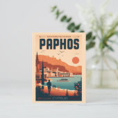 ヴィンテージパフォスシティキプロスホリディギフト土産 ポストカード (スタンド正面)