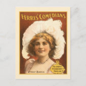 ヴィンテージパフォーミングアーツポスターフェリスコメディアン ポストカード (正面)