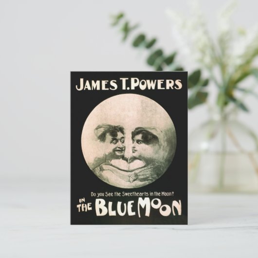 ヴィンテージパフォーミングアーツポスターブルームーン1906 ポストカード (スタンド正面)