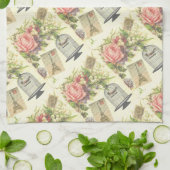 ヴィンテージパフランスのリテーマエッフェルタワー キッチンタオル (折り畳み)