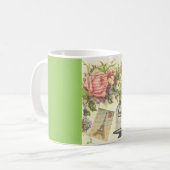 ヴィンテージパフランスのリテーママグ コーヒーマグカップ (正面左)