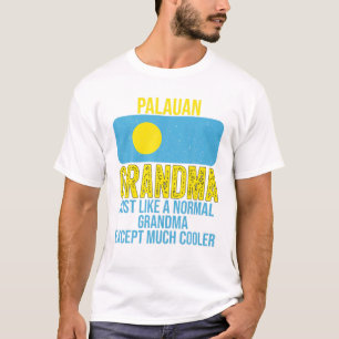 ヴィンテージパラオおばあちゃんパラオ母Da国旗 Tシャツ