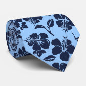 ヴィンテージパラオハワイアンハイビスカス両面印刷 ネクタイ (ロール)
