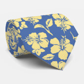 ヴィンテージパラオハワイアンハイビスカス両面印刷 ネクタイ (ロール)