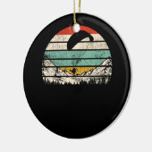 ヴィンテージパラグライダー用サンセットパラグライダー セラミックオーナメント (左)