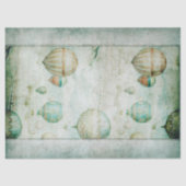 ヴィンテージパラシュートジャンクジャーナルEphemera Decopage 薄葉紙 (正面)