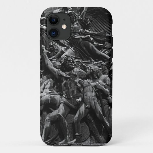 ヴィンテージパリの凱旋門マルセイレーズ失礼 Case-Mate iPhoneケース (裏面)