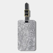 ヴィンテージパリの地図フランス地域欧州旅行 ラゲッジタグ (正面縦)