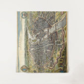 ヴィンテージパリの地図 タペストリー (正面)