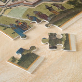 ヴィンテージパリの地図（1655年） ジグソーパズル (側面)