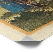 ヴィンテージパリの地図（1655年） ポスター (角)