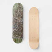 ヴィンテージパリの地図(1657) スケートボード (正面)