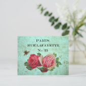 ヴィンテージパリアドレスポストカード ポストカード (スタンド正面)