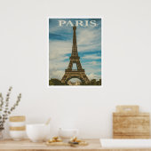 ヴィンテージパリエッフェルタワーのポスター ポスター (キッチン)