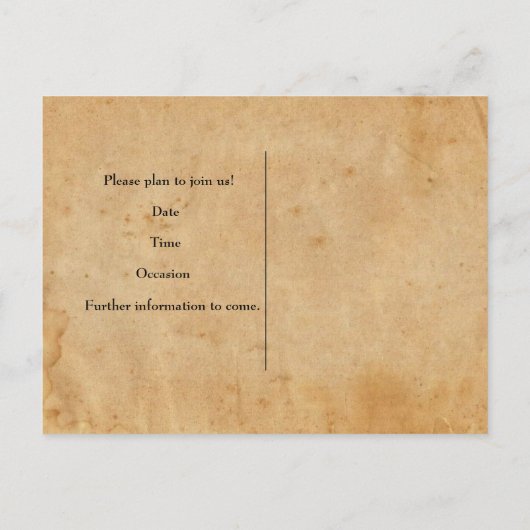 ヴィンテージパリエッフェルタワーはがき日付を保存 案内ポストカード (裏面)