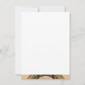 ヴィンテージパリエッフェルタワーパーソナライズされたサンキュー サンキューカード (裏面)