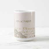 ヴィンテージパリエッフェルタワーパーソナライズ コーヒーマグカップ (中央)