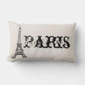 ヴィンテージパリエッフェルタワーピロー ランバークッション (正面)