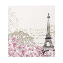 ヴィンテージパリエッフェルタワープリント