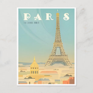 ヴィンテージパリエッフェルタワー建築フランスの ポストカード