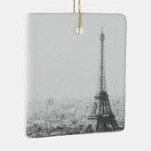 ヴィンテージパリエッフェルタワー白黒写真 セラミックオーナメント (右)