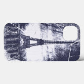 ヴィンテージパリエッフェルタワー4 Case-Mate iPhoneケース (裏面 (横))