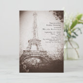 ヴィンテージパリエッフェルタワー&バラシック招待状 招待状 (スタンド正面)