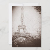 ヴィンテージパリエッフェルタワー&バラシック招待状 招待状 (裏面)