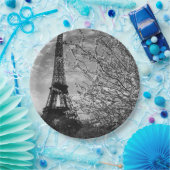 ヴィンテージパリエッフェルタワー ペーパープレート (パーティー)