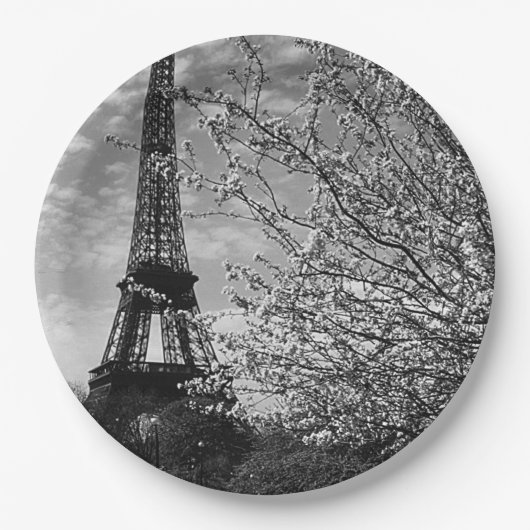 ヴィンテージパリエッフェルタワー ペーパープレート (正面)