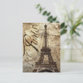ヴィンテージパリエッフェルタワー ポストカード (スタンド正面)