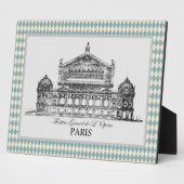 ヴィンテージパリオペライラストレーションハーレキン フォトプラーク (側面)