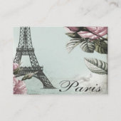 ヴィンテージパリオムツラッフルチケット エンクロージャーカード (裏面)