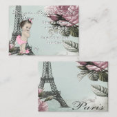 ヴィンテージパリオムツラッフルチケット エンクロージャーカード (正面/裏面)