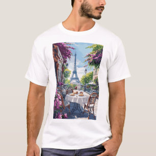 ヴィンテージパリカフェシーンTシャツ Tシャツ